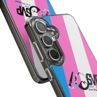 Samsung Trans Flag Clear Phone Case - Galaxy 24/Plus/Ultra
