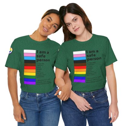 Ally Tee- I am a safe person - Logoed Sleaves- Unisex - Image 56