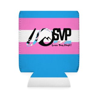 Trans Flag 2025 Can Cooler Sleeve - Colorful Design for Festivals and Celebrations