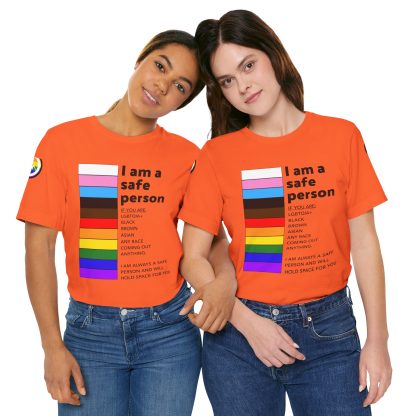 Ally Tee- I am a safe person - Logoed Sleaves- Unisex - Image 24
