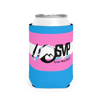 Trans Flag 2025 Can Cooler Sleeve - Colorful Design for Festivals and Celebrations - Image 3
