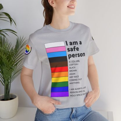 Ally Tee- I am a safe person - Logoed Sleaves- Unisex - Image 15