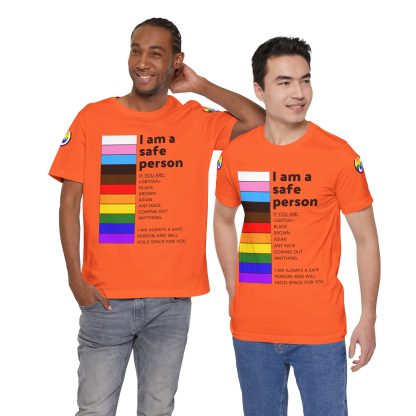 Ally Tee- I am a safe person - Logoed Sleaves- Unisex - Image 25