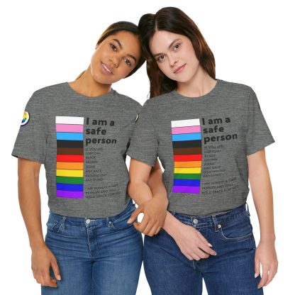 Ally Tee- I am a safe person - Logoed Sleaves- Unisex - Image 30