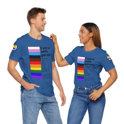 Ally Tee- I am a safe person - Logoed Sleaves- Unisex - Image 62