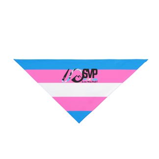 Dog Bandana - Trans Flag Silver Valley Pride 2025 Event Logo