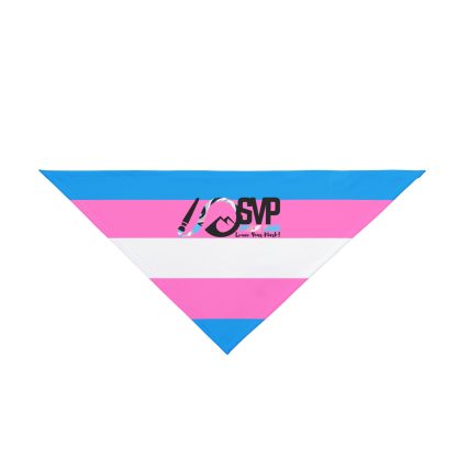 Dog Bandana - Trans Flag Silver Valley Pride 2025 Event Logo