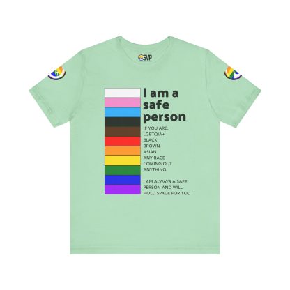 Ally Tee- I am a safe person - Logoed Sleaves- Unisex - Image 45