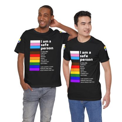 Ally Tee- I am a safe person - Logoed Sleaves- Unisex - Image 5