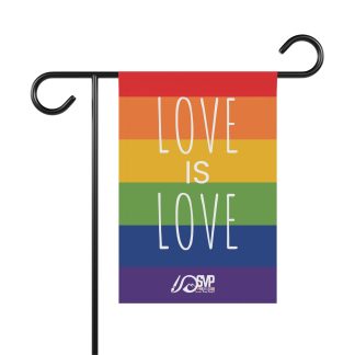 Love is Love garden Flag - Celebrate Pride and Inclusivity