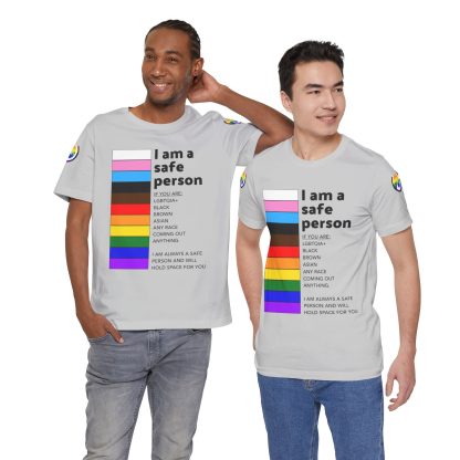 Ally Tee- I am a safe person - Logoed Sleaves- Unisex - Image 17