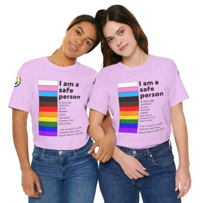 Ally Tee- I am a safe person - Logoed Sleaves- Unisex - Image 77