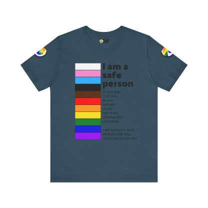 Ally Tee- I am a safe person - Logoed Sleaves- Unisex - Image 66