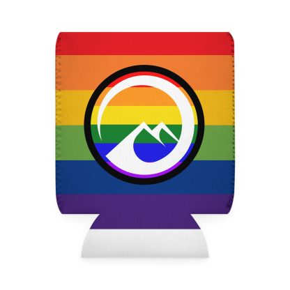 Pride 2025 Can Cooler Sleeve - Colorful Rainbow Design for Festivals and Celebrations - Image 2