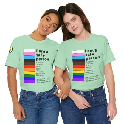 Ally Tee- I am a safe person - Logoed Sleaves- Unisex - Image 49