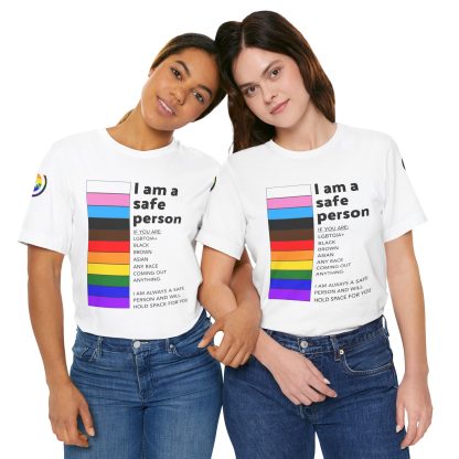 Ally Tee- I am a safe person - Logoed Sleaves- Unisex - Image 9
