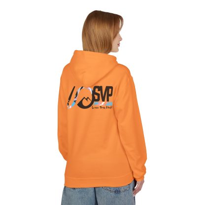 Soft Unisex Hoodie- Silver Valley Pride 2025 Event Trans Flag Logo - Image 12
