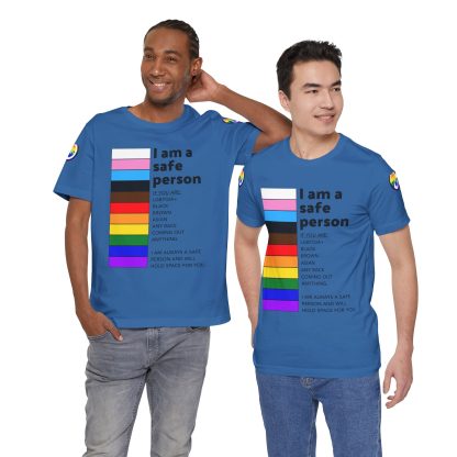 Ally Tee- I am a safe person - Logoed Sleaves- Unisex - Image 64