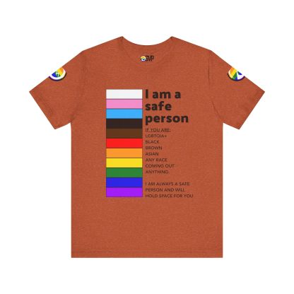 Ally Tee- I am a safe person - Logoed Sleaves- Unisex - Image 32