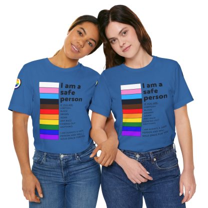 Ally Tee- I am a safe person - Logoed Sleaves- Unisex - Image 63