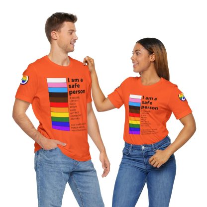 Ally Tee- I am a safe person - Logoed Sleaves- Unisex - Image 23