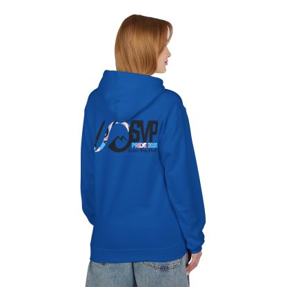 Soft Unisex Hoodie- Silver Valley Pride 2025 Event Trans Flag Logo - Image 28