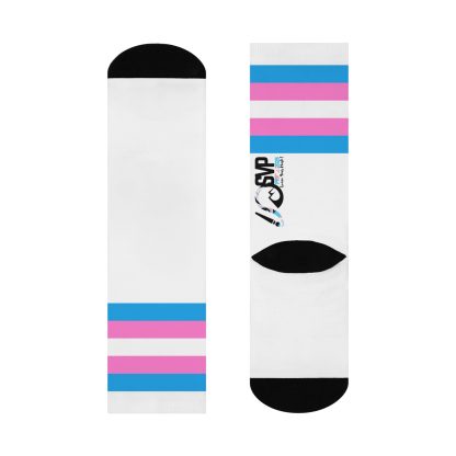 Crew Socks: Trans Flag Socks for Silver Valley Pride - Image 4