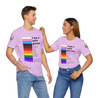 Ally Tee- I am a safe person - Logoed Sleaves- Unisex - Image 76