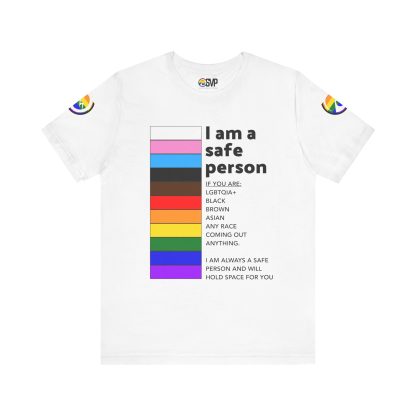 Ally Tee- I am a safe person - Logoed Sleaves- Unisex - Image 7